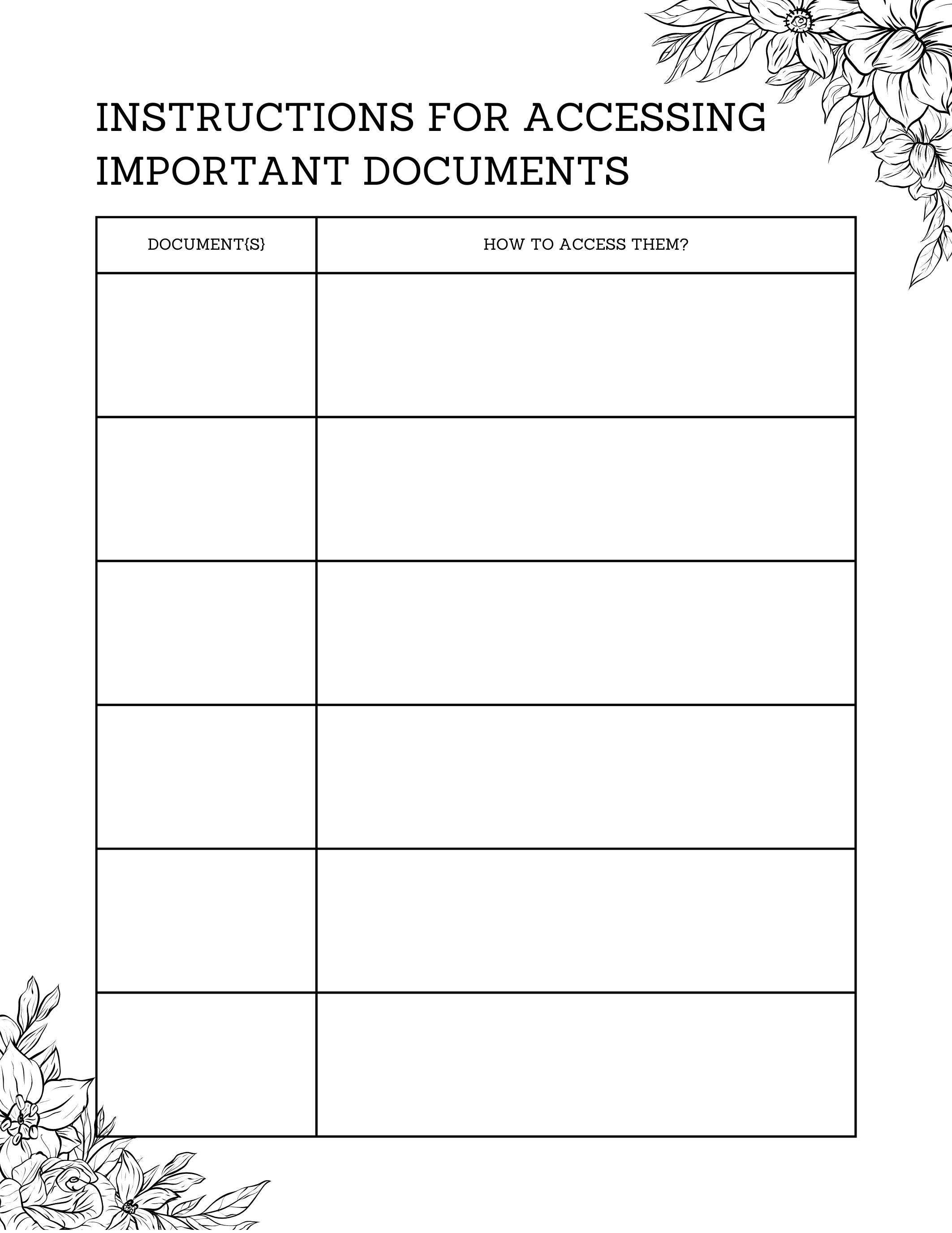 Final Wishes, End of Life Planner. Personal, Medical, Pet, Passwords ...