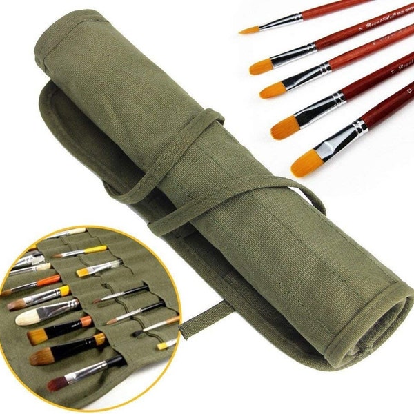 Paint Brush Roll Etsy