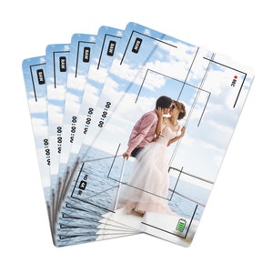 Plate-forme de jeu avec cadre vidéo personnalisé, Cadeaux d'anniversaire uniques, Idée cadeau de mariage nautique, Alternative à une invitation, Cadre vidéo souvenir