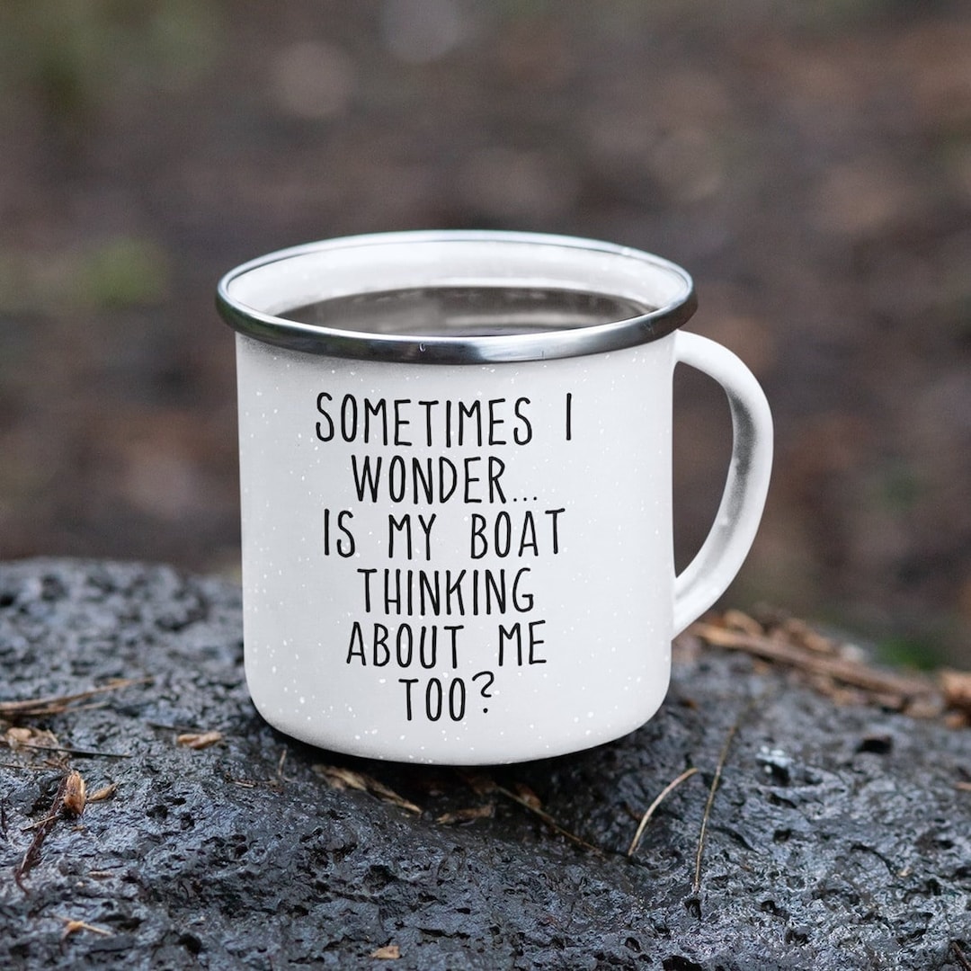 Set Sail With Laughter Funny Boat Camping Mug Perfect Nautical Gift