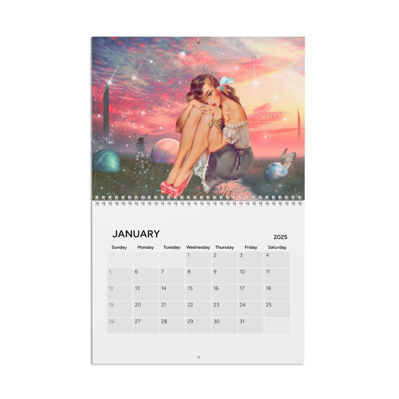 2025 Pin up Calendars Etsy