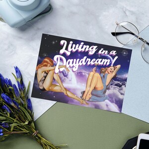 Daydreams 90s Celestial, Indie Room Decor Aesthetic y2k, College Wohnung Dekor, Space Age, Surreal Postkarte Set Sammler Art Print