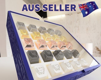 ASTRA II Artisan Keycap Box mit klarem Display Deckel & Magnetständer