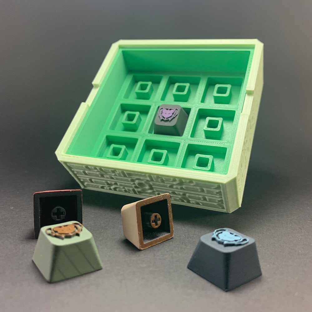ASTRA II Artisan Keycap Box With Clear Display Lid & Magnetic Stand - Etsy