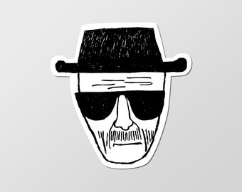Heisenberg drawing sticker, Breaking Bad