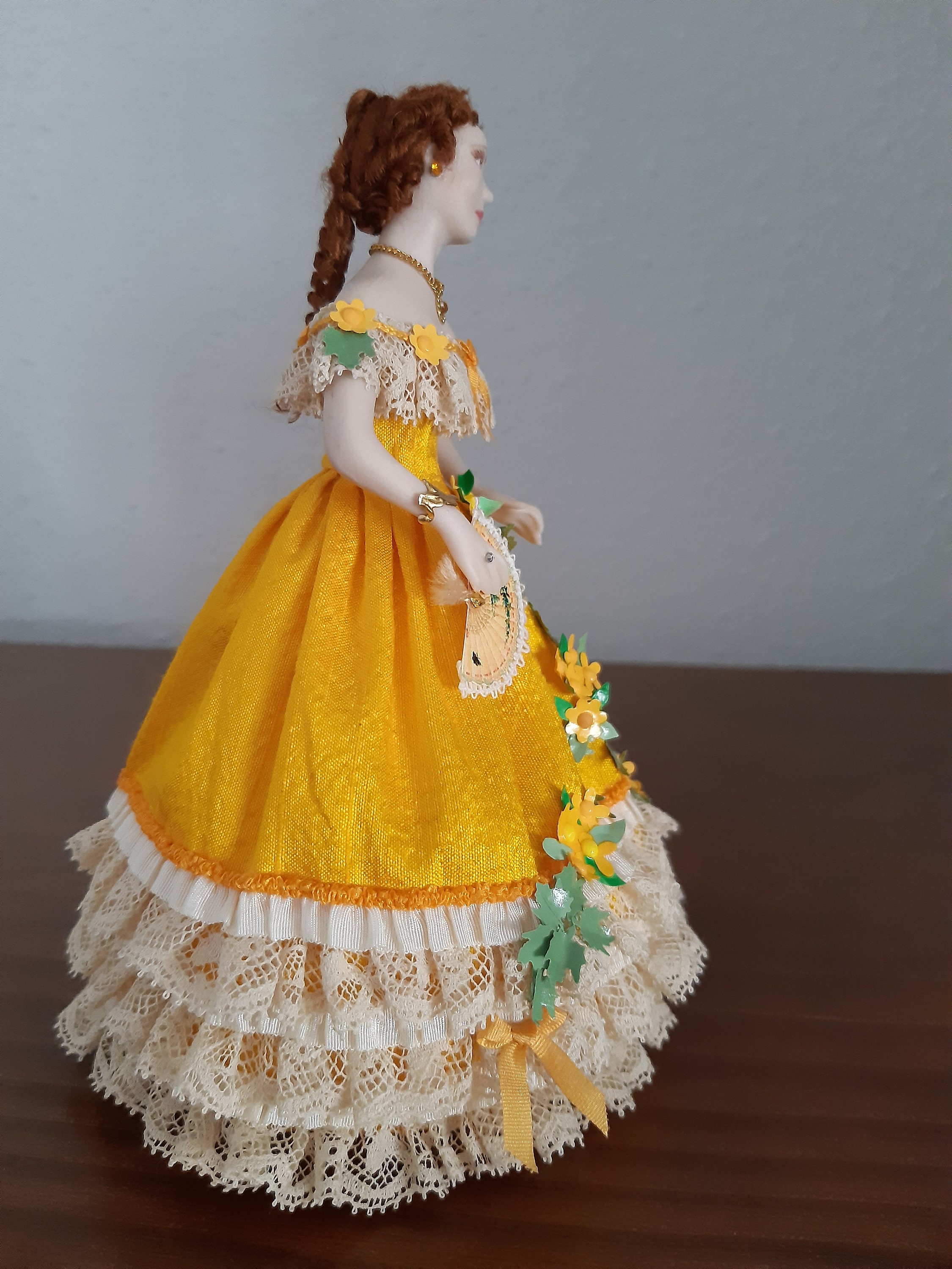 LBEC Bambola In Ceramica Donna In Miniatura, Persone In Porcellana - Foto 4