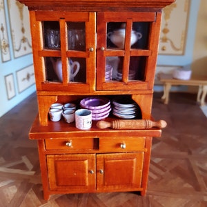 Cupboard for dollhouse, 1/12 scale, miniatures