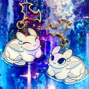 Light Fury Loaf - How To Train Your Dragon Keychain