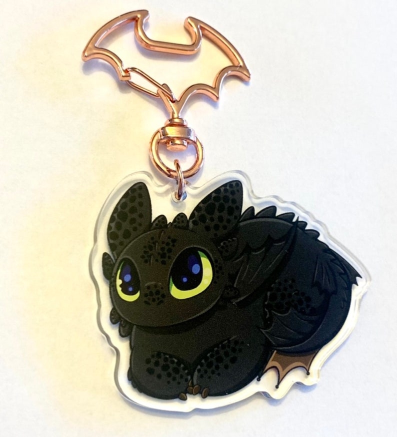 Toothless Loaf How to Train Your Dragon Keychain Etsy