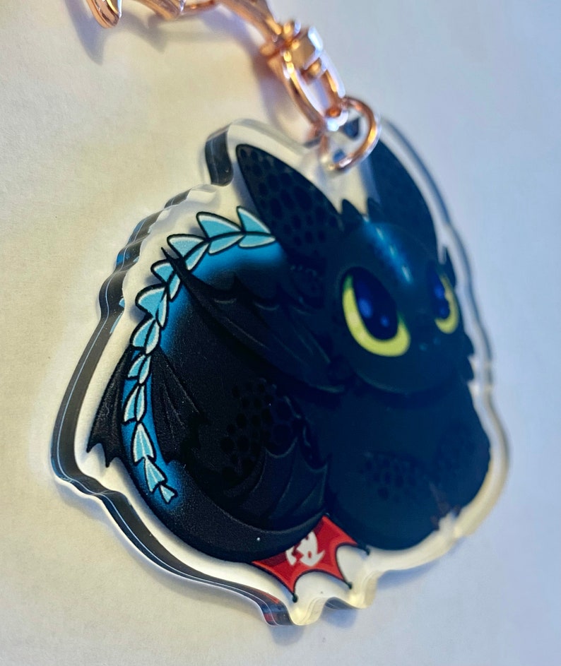 Toothless Loaf How to Train Your Dragon Keychain Etsy