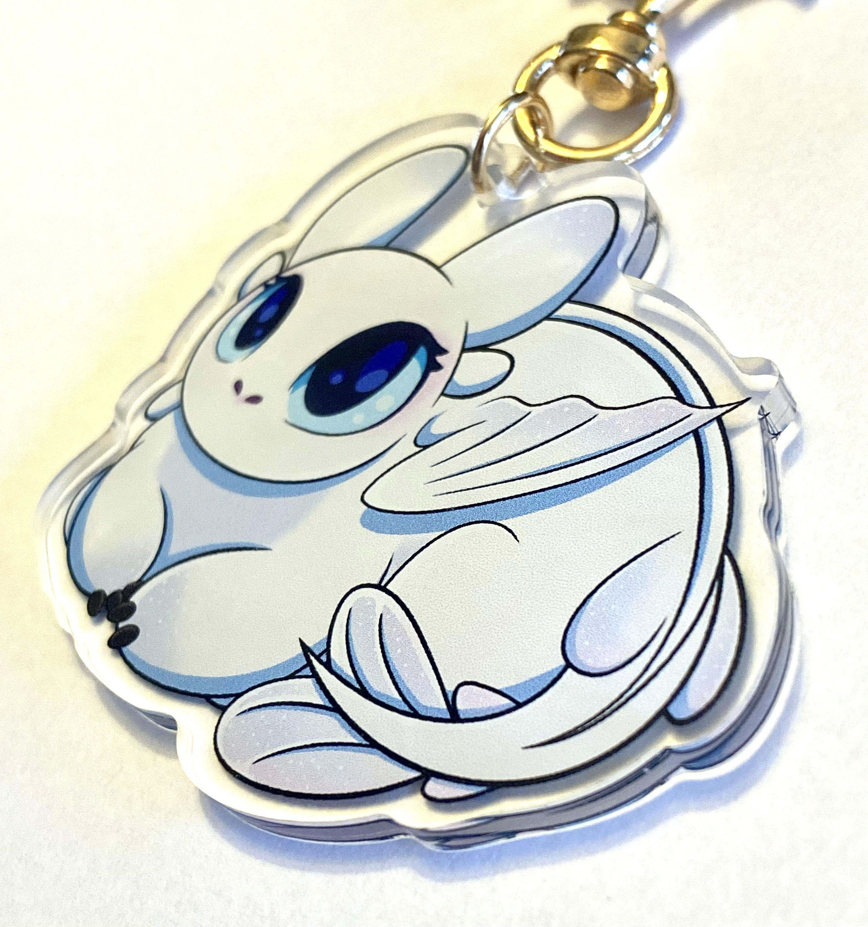 Light Fury Loaf How to Train Your Dragon Keychain Etsy