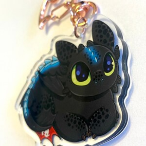 Toothless Loaf - How to Train Your Dragon Keychain - Etsy