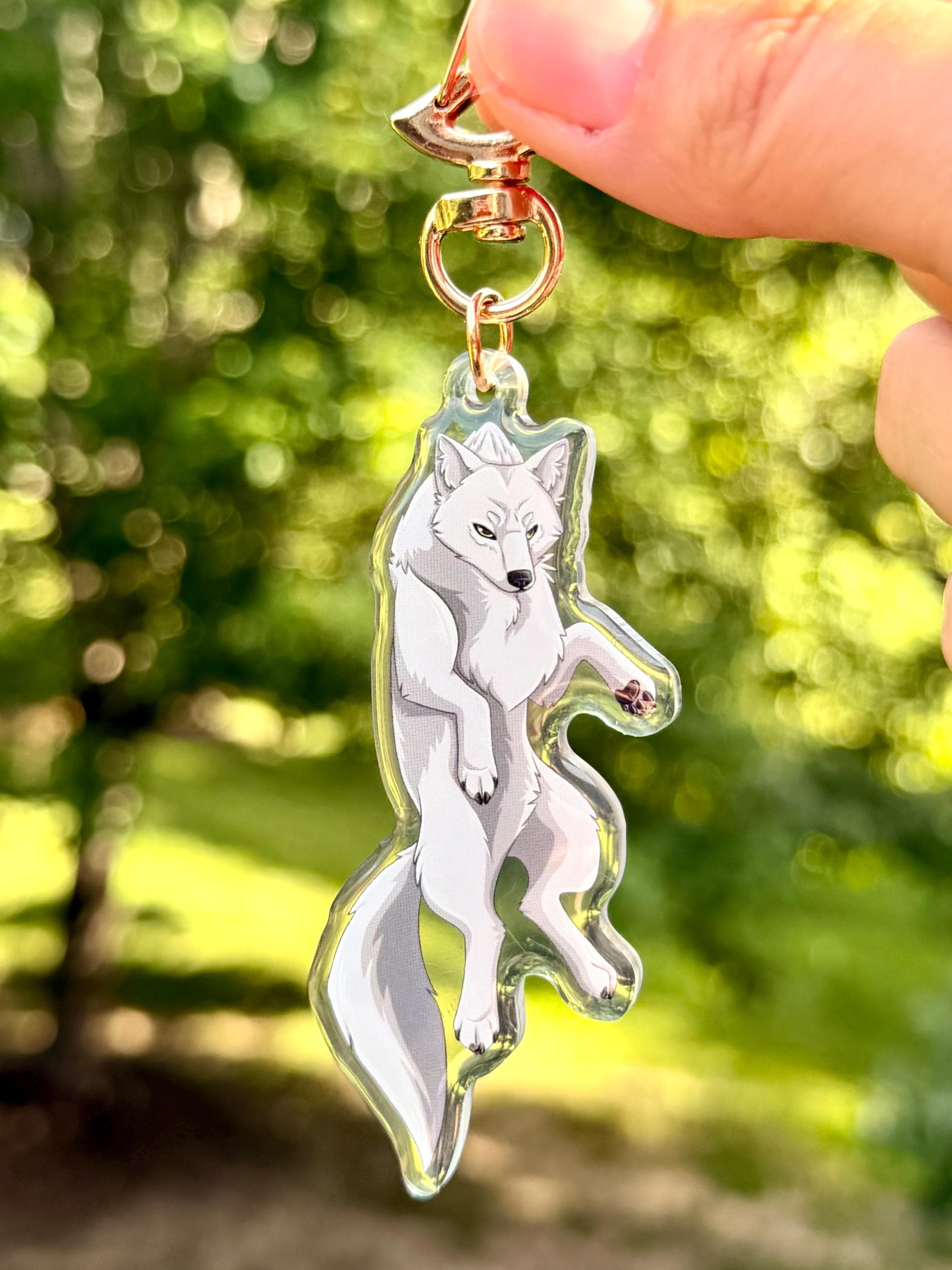 キーホルダー・アクリルキーホルダー wolf Wolf's Rain Keychain - Etsy