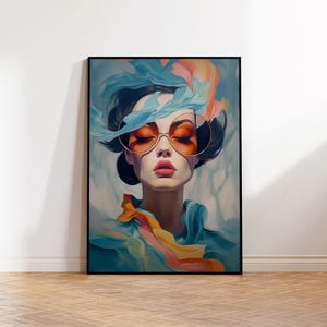 Abstract Woman Portrait Print | Instant Download | Printable Wall Art | Printable Art | Abstract Wall Art | Art Print | Woman Portrait |