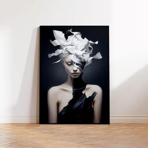 Abstract Woman Art Print | Instant Download | Printable Wall Art | Printable Art | Fashion Wall Art | Art Print | Women Portrait |