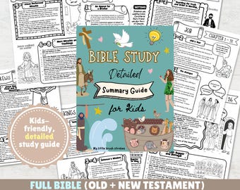 Guia de estudo bíblico detalhado para crianças (Antigo e Novo Testamento) (Download em PDF)
