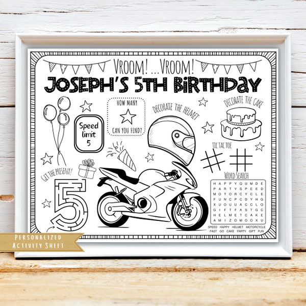 Motorcycle Birthday - Etsy