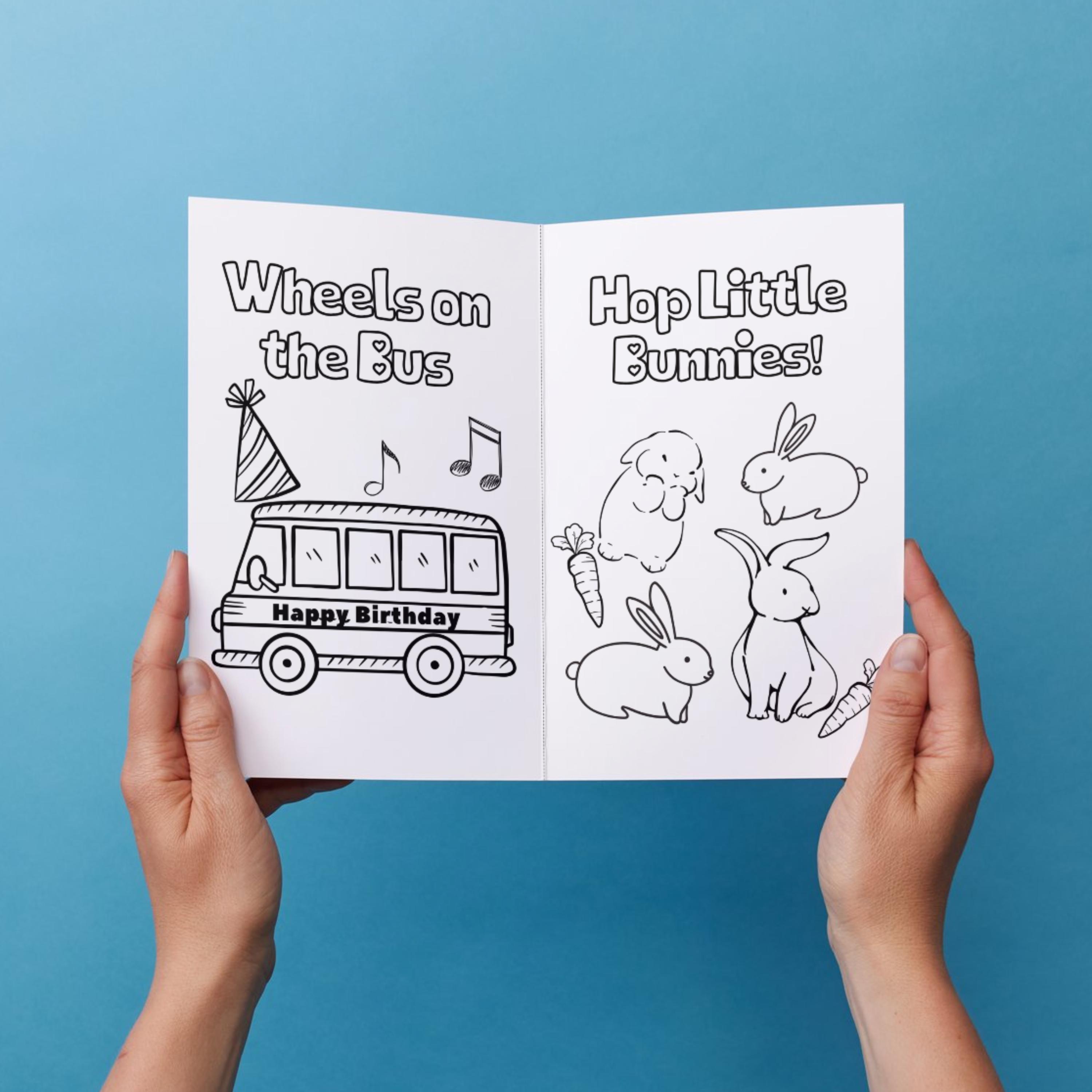 Personalized Nursery Rhyme Birthday Coloring Book (digital Download) - Etsy