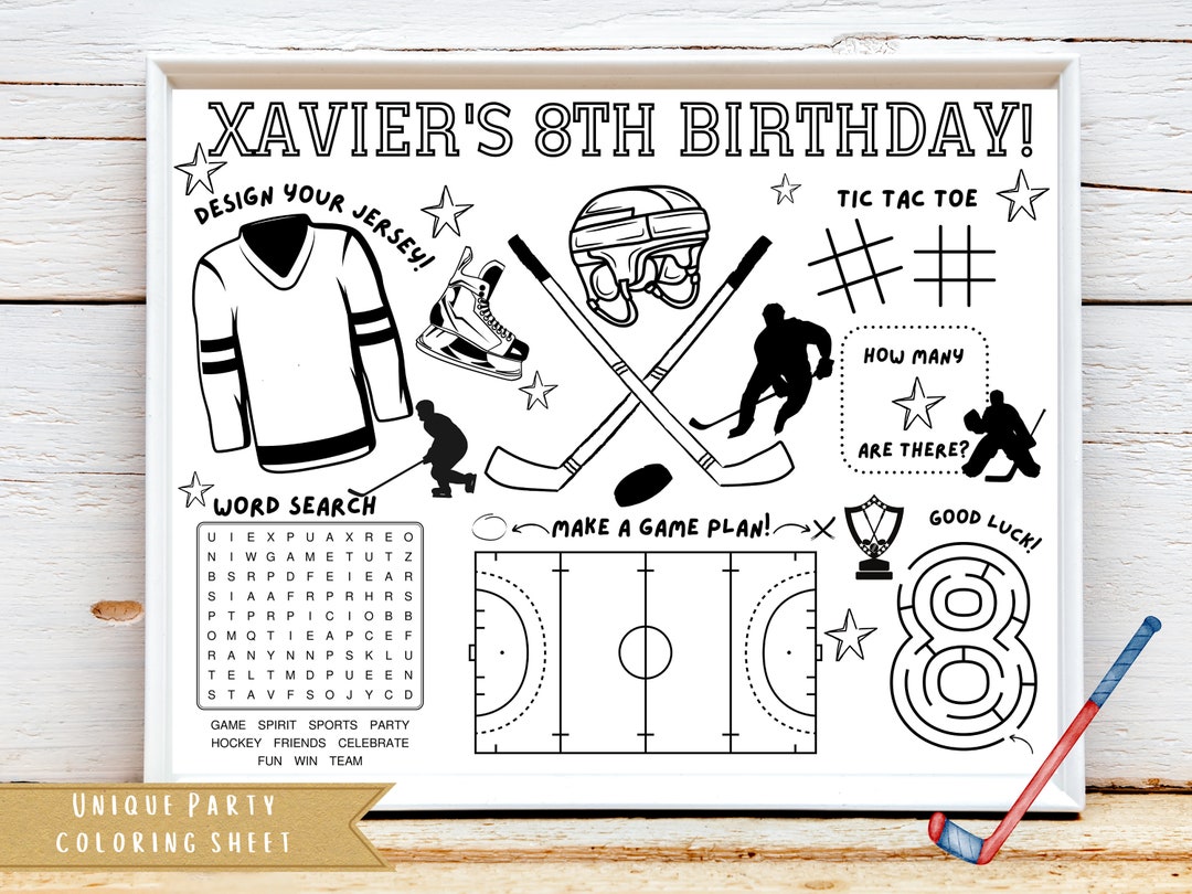Hockey Birthday Party Sports Theme Birthday Party Kids Birthday Party ...