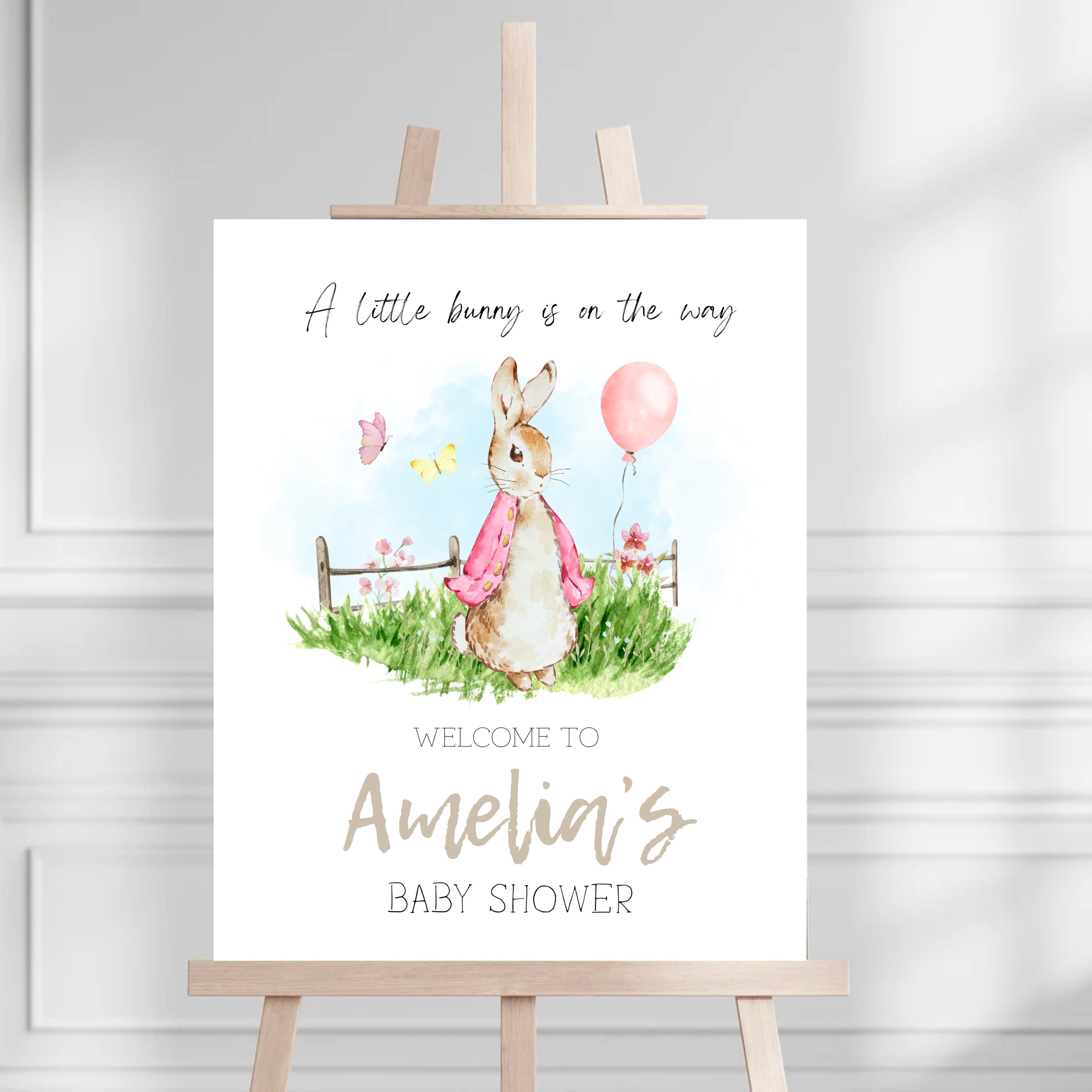 Editable Peterrabbit Party Welcome Sign | Peter Rabbit Party Sign Decor ...