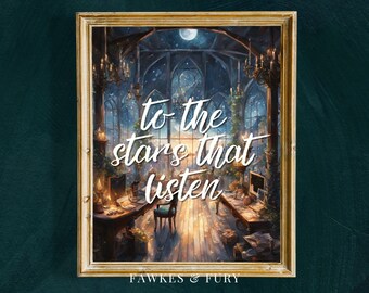 Night Court Art Print: Velaris, ACOTAR Quote (Digital Download)