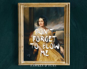 Altered Art Portrait Print: Vintage Modern Humor (Digital Download)