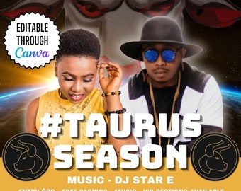 Digitale flyer voor volwassen dierenriemverjaardag