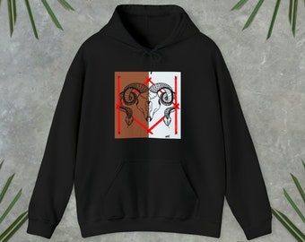 Sudadera con capucha y estampado de calavera y serpiente, estilo country western
