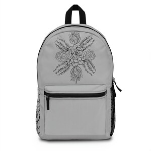 Sukkulenten Rucksack, Blumenrucksack, Arbeitsrucksack, Schulrucksack