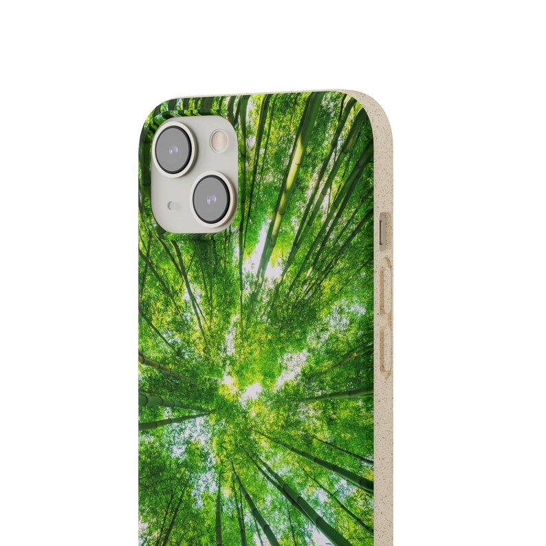 Biodegradable iPhone Case: Eco-Friendly Slim Cover with Natural Tree Design - Sustainable Phone Protection image 2