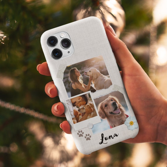 Custom Pet Photo iPhone Case, Personalized Dog Cat Phone Cover