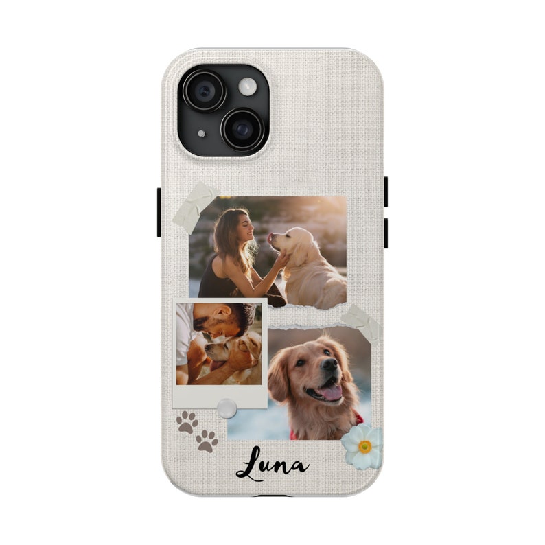 Custom Pet Photo iPhone Case – Personalized Dog Memorial Phone Cover image 3