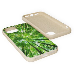 Biodegradable iPhone Case: Eco-Friendly Slim Cover with Natural Tree Design - Sustainable Phone Protection image 5