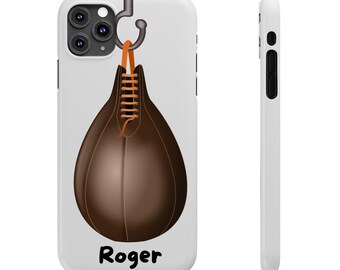 Personalized Boxing Phone Case: Slim iPhone Cover, Fighter Gift