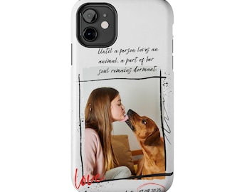 Custom Pet Portrait Phone Case: Personalized Dog & Cat Art