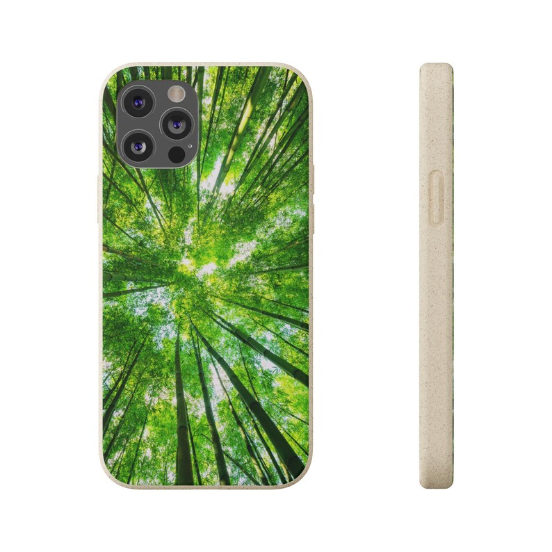 Biodegradable iPhone Case: Eco-Friendly Slim Cover with Natural Tree Design - Sustainable Phone Protection image 4