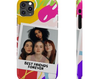 Custom BFF Phone Cases, Personalized Matching Covers for Long Distance Friendship Gifts