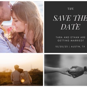 Custom Save The Dates: Postcards with Blue Theme