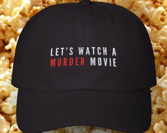 Horror Movie Lover Classic Dad Cap, Scary Movie Hat for Giallo Film Enthusiasts, Halloween Gift, Horror Fan Accessory, Film Buff Cap