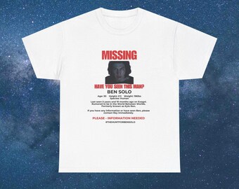 The Hunt For Ben Solo T-Shirt - Unisex Cotton, Pop Culture Fashion
