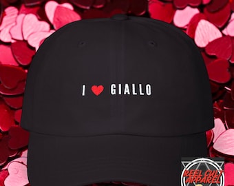 I Heart Giallo Cap: Horror Movie Fan Gift