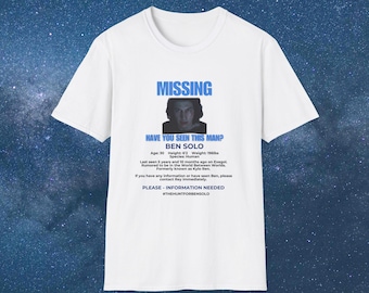 Ben Solo Missing Poster Tee - Soft Fabric Tee