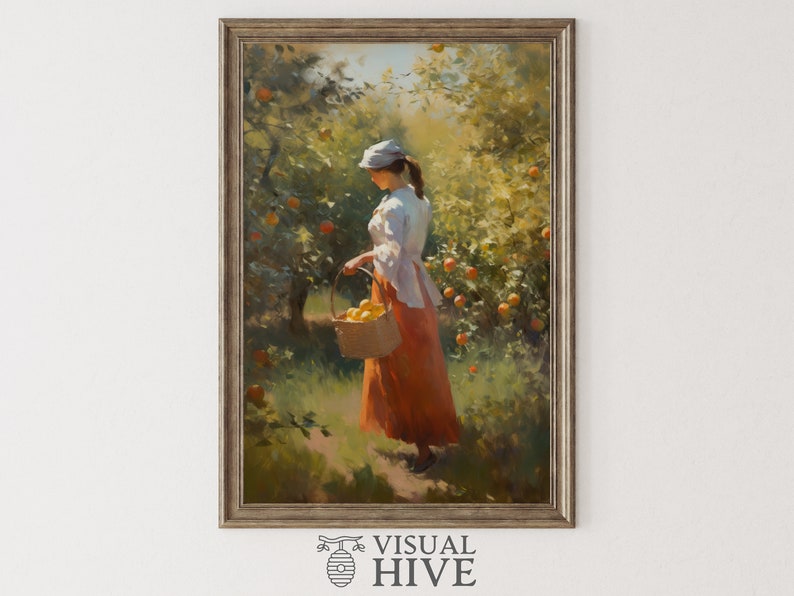 Vintage Portrait Wall Art Woman Painting Antique Art Print - Etsy