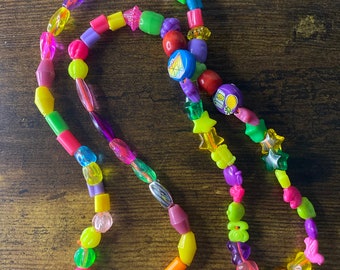 Chunky fun friendship sensory beaded necklaces