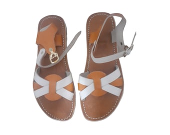 Handmade Moroccan Leather Sandals, Comfortable Summer Beach Shoes