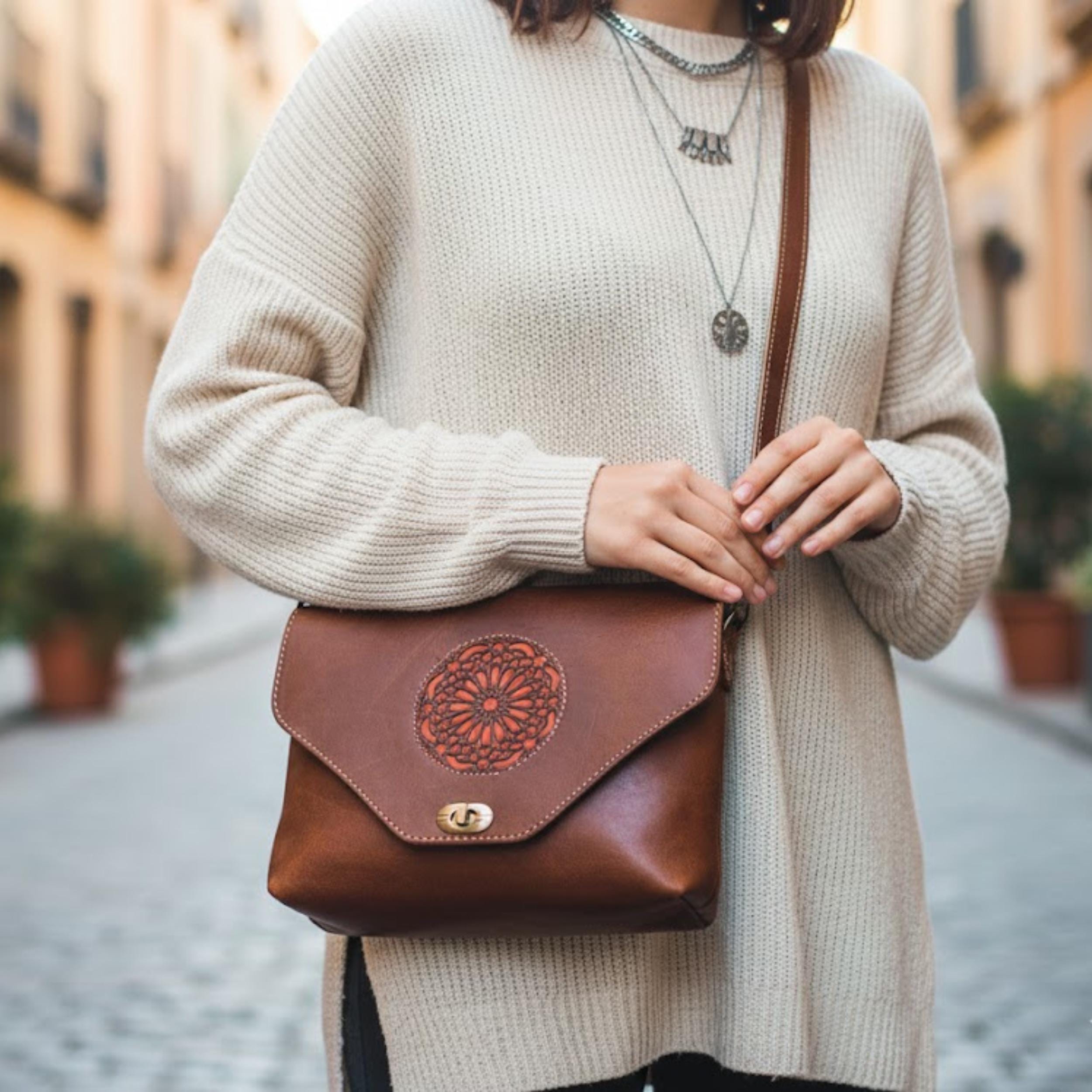 Segater - Sac à provisions en cuir de vachette multicolore 2019
