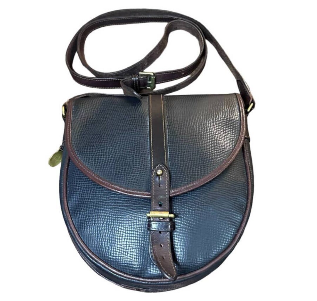 Vintage Mulberry Scotchgrain Made in England Crossbody Black Etsy