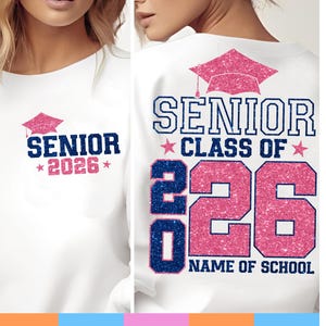 Senior Class Of 2026 Svg, Png, Black Maroon Sports Svg, Back & Front Design, Senior 2026 Svg, High School, College, Personalized Senior
