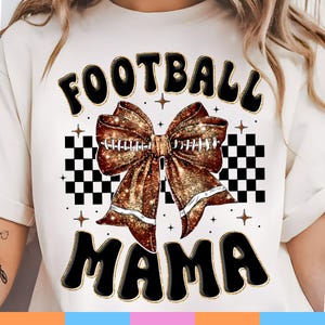 Coquette Football Mama Png, Football Coquette Bow Png, Football Mom, Game Day, Fall Football, Football Season Png, Sports Png, Checkered Png