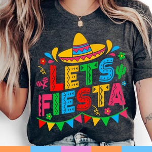 Let&#39;s fiesta Svg, sublimation design download, Mexican svg, Cinco De Mayo, Mexico png, Mexican festival png, Fiesta png, Digital download